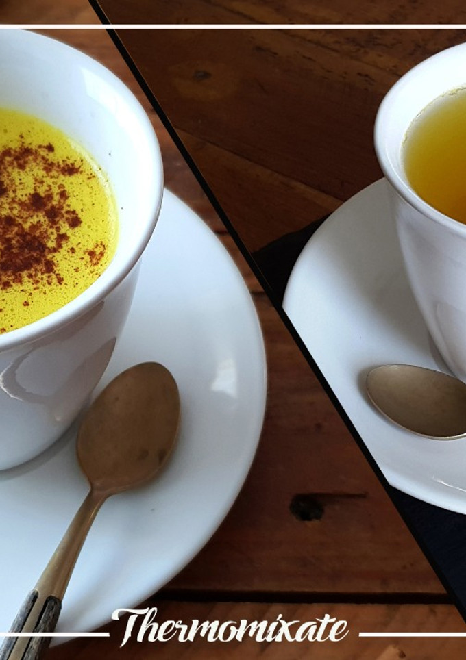 Una foto de Golden milk con Thermomix