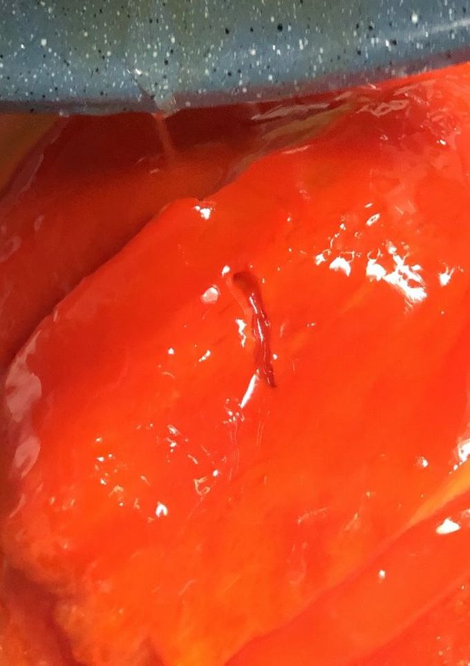 Una foto de Pimientos rojos asados en su jugo Olla Gm G