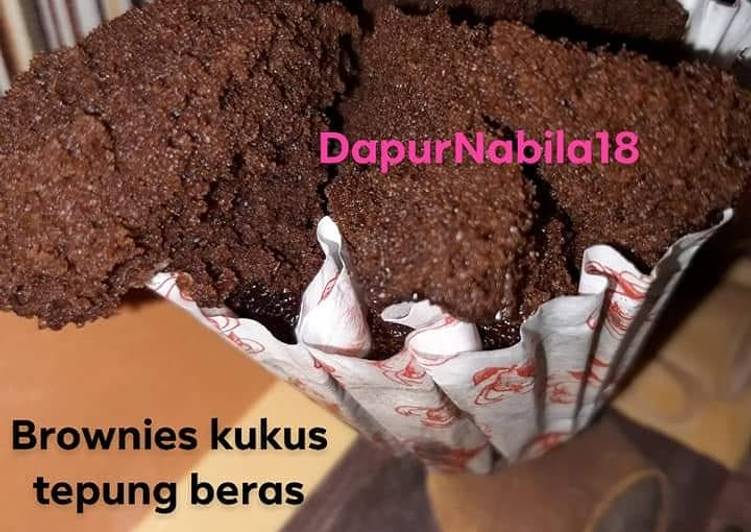 Resep Brownies kukus tepung beras Anti Gagal