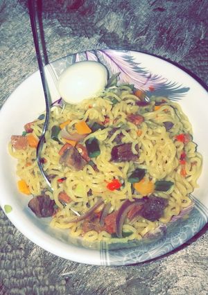 A picture of Veggie noodles 🍝.