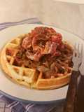 Sirupwaffeln mit Zwiebel & Bacon
