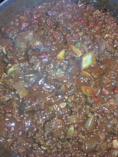 A picture of Superbowl Chili.