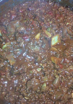 A picture of Superbowl Chili.