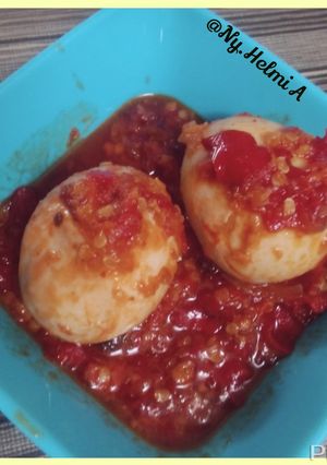 Foto resep Telor di Cabein Penambah Nafsu Makan