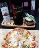 Pizzeta de surimi con pan pita 🍕🍕