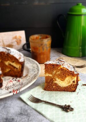 Une photo de Marbré spéculoos ricotta
