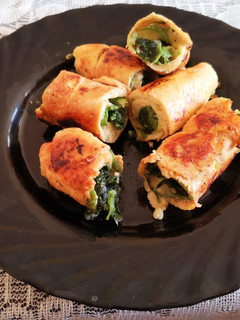 Una foto de Pechuga de pollo rellenas espinacas y manchego