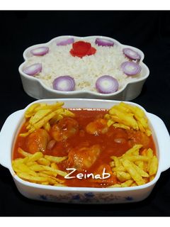 عکسی از دستور خورشت مرغ و لوبیا چیتی