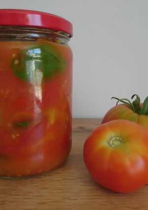 Une photo de Coulis de tomates au basilic