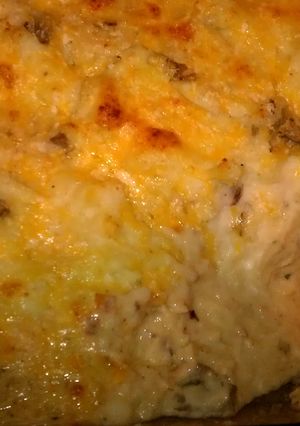 A picture of fisherman's pie.