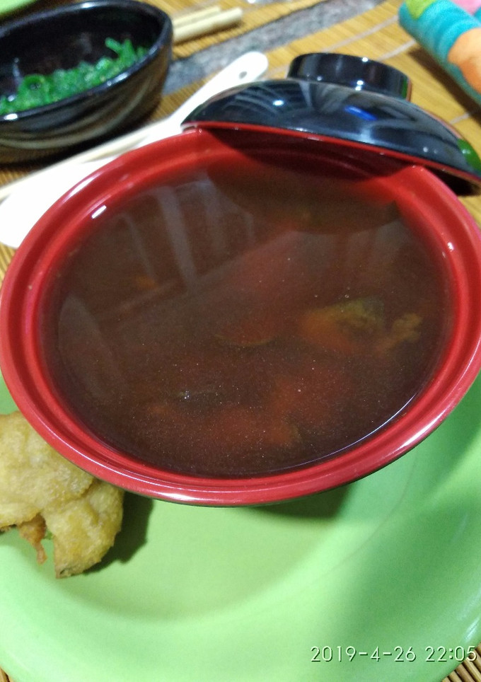 Una foto de Sopa de miso