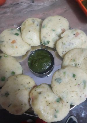 A picture of Vegetable idli.