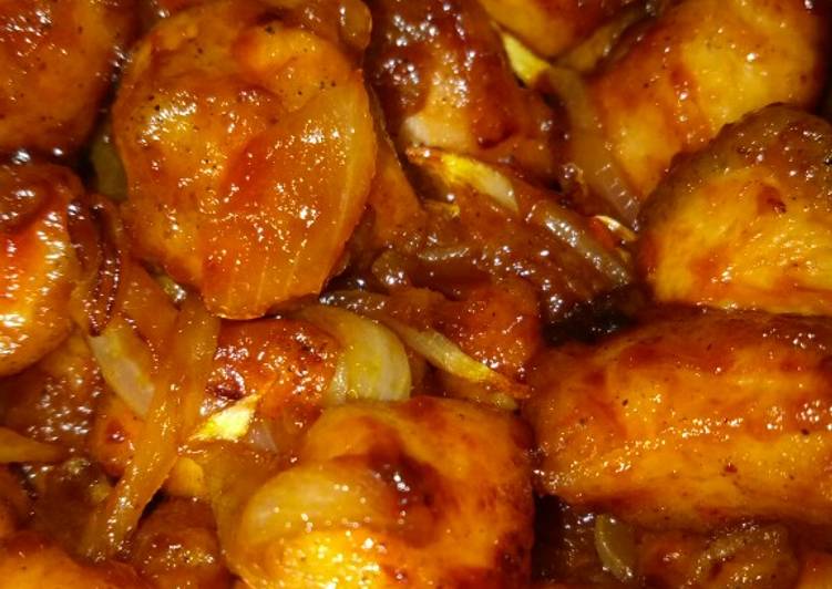 Cara Gampang Menyiapkan Ayam goreng saus asam manis Yang Menggugah Selera