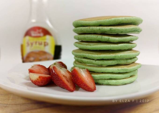 Buttermilk Pandan Pancake *mudah*