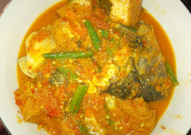 Cara Gampang Membuat Gurame balado campur tahu &amp; kacang panjang Anti Gagal