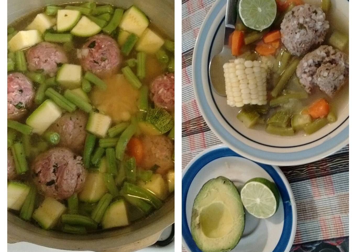 Caldo de albóndigas