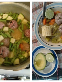 Una foto de Caldo de albóndigas