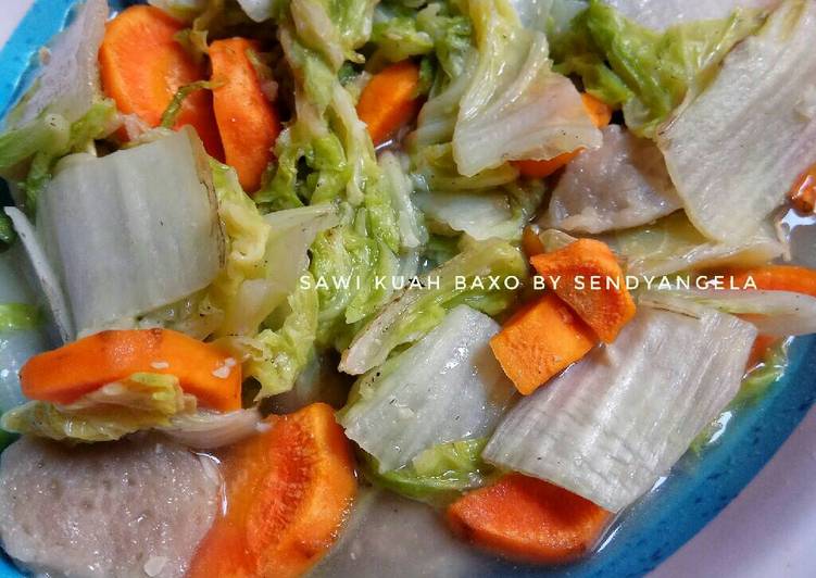 Bahan Sawi kuah bakso | Cara Masak Sawi kuah bakso Yang Enak dan Simpel