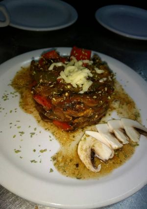 Una foto de Vegetales al horno con salsa napolitana