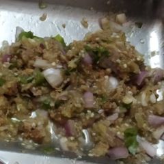 A picture of Baingan raw bharta.