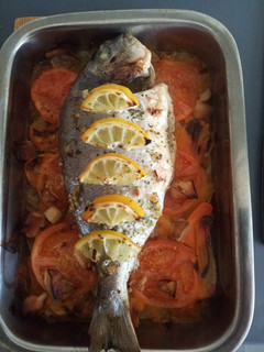 Una foto de Dorada al horno