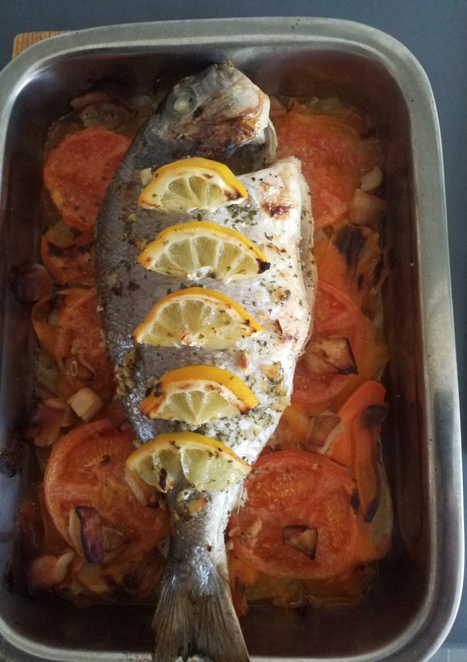 Una foto de Dorada al horno