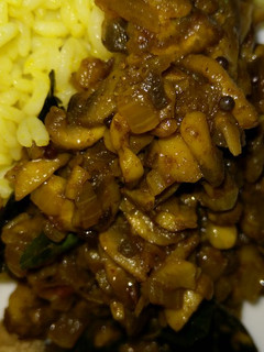 A picture of Mushroom masala.