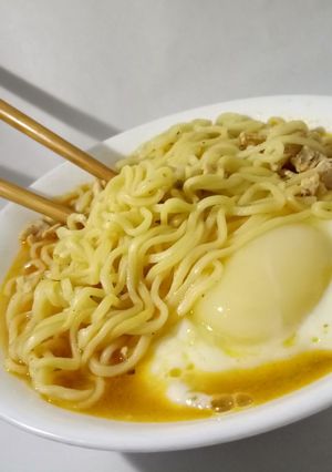 A picture of Chicken noodle soup.