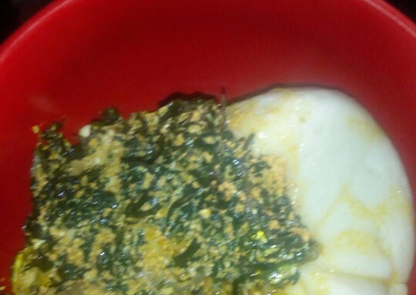 Egusi and bitter leaf soup