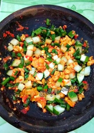 Foto resep 29. Sambal Kencur Kacang Panjang (Sambal Pencok)
