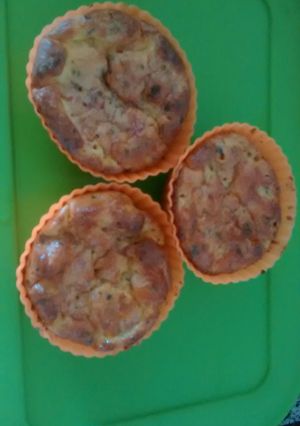 Una foto de Fritatas de jamón y queso