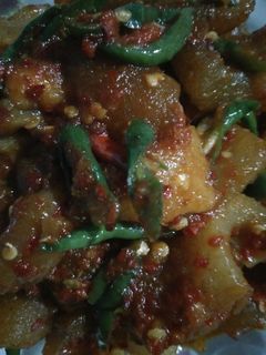 Foto resep Tumis kikil cabe hijau