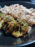ข้าวหน้าหมูย่างราดจิ้มเเจ่ว