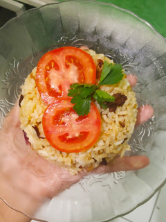 Foto resep Nasi goreng semur daging sapi