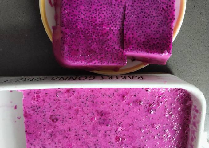 Dragon Fruit Jelly or Pudding