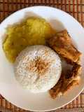 Pollo a la olla con puré
