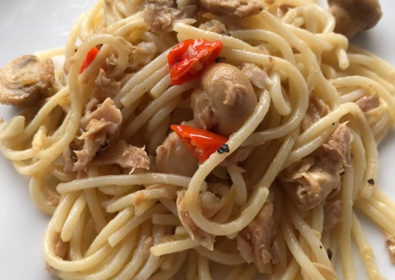 Resep Home Made Tuna Aglio Olio yang Enak