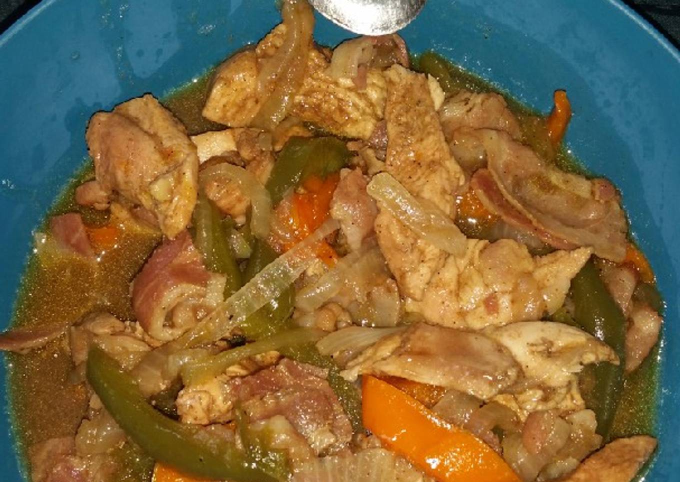 Fajitas de pollo con maggi