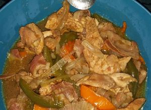 Una foto de Fajitas de pollo con maggi