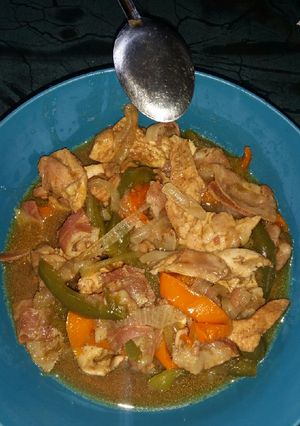 Una foto de Fajitas de pollo con maggi