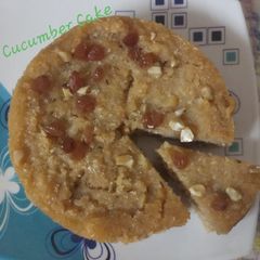 A picture of Tavsali - Goan Cucumber cake.