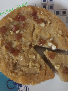 A picture of Tavsali - Goan Cucumber cake.