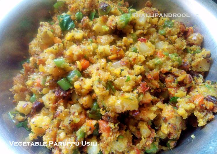 Recipe of Super Quick Homemade Vegetable Paruppu-Araichu(Usili)