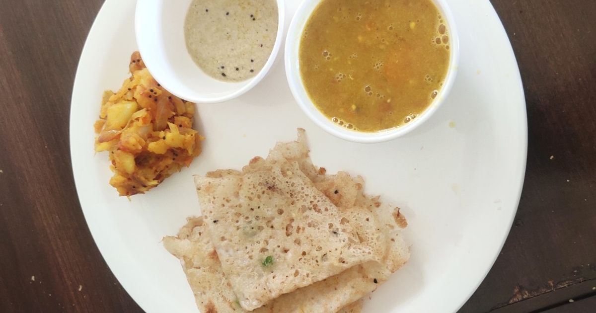 Rice Aata Instant Dosa Recipe by Richa Vardhan - Cookpad