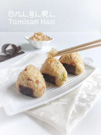 Cara Mudah Membuat Resep Onigiri Tumisan Nasi || Riso Fritto Onigiri yang Lezat Sekali Anti Ribet, Sempurna