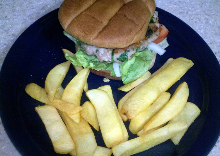 Chicken Spinach Burgers