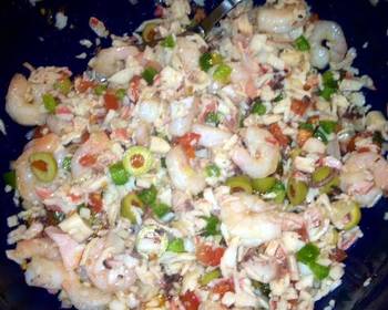 Unique Cuisine Spanish Seafood Salad Delicious Nutritious