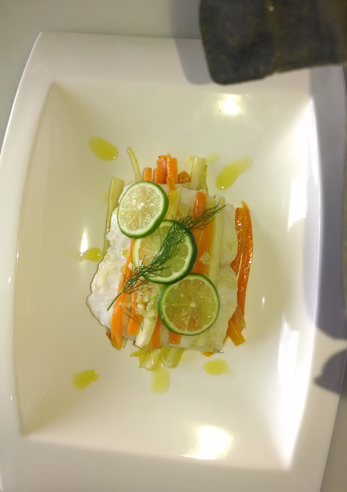 Una foto de Pescado papillote