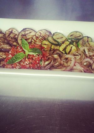 Una foto de Vegetales parrillados