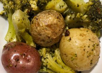 Ultimate, Prepare Roasted Broccoli  with Baby Medley Potatoes  Delicious